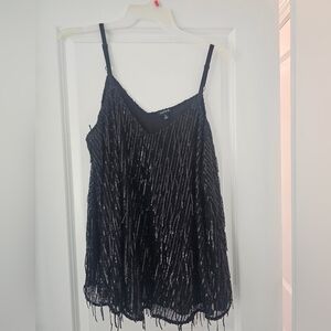 Torrid Black Sequin Camisole
